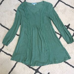 Teal A-Line Dress